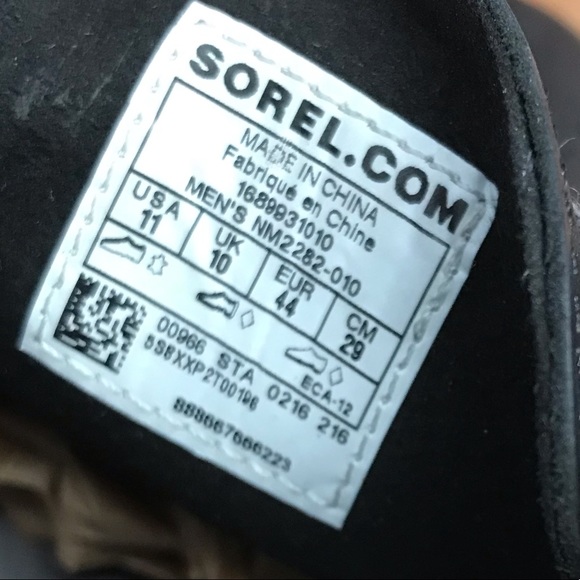 Sorel size 11 work shoes black wing tip oxfords - Picture 2 of 12